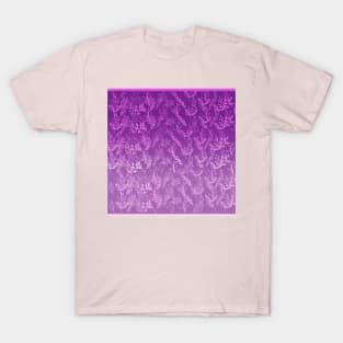 Lavender Leaf Pattern T-Shirt